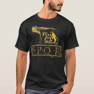 T-shirt SPQR Ancien Sénat de Rome Lupa Capitolina