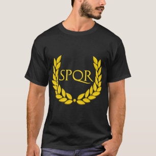 T-shirt SPQR Empire romain violet