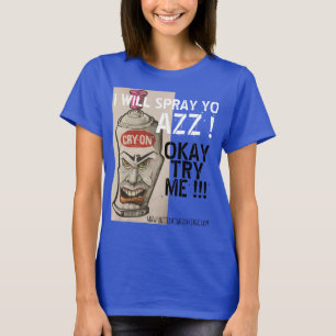 T-SHIRT SPRAY CAN #1 BLUE