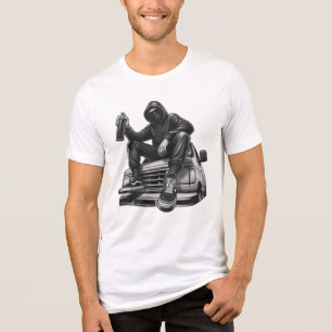 T-Shirt Spraying Art Is My Language design Tri-Blend Shirt