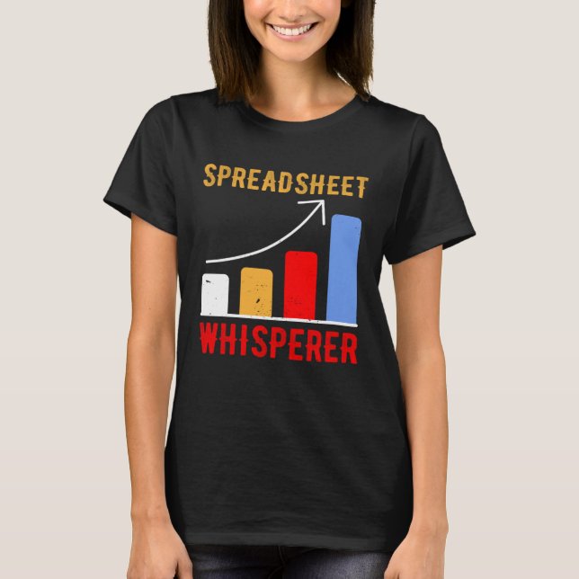 T-shirt Spreadsheet Whisperer Actuaries Data Science Stats (Devant)