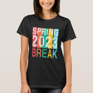 T-shirt Spring Break Florida Coucher de soleil Vintage Fem