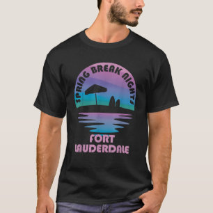 T-shirt Spring Break Ft Lauderdale Sunset Vintage Matching