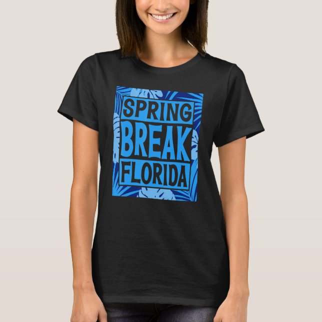 T-shirt Spring Break Senior Class Student School Trip Flor (Devant)