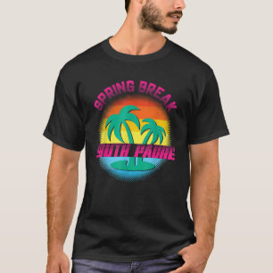T-shirt Spring Break South Padre Sunset Vintage Matching W