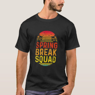 T-shirt Spring Break Squad 2022 Retro Vintage Sunset Match