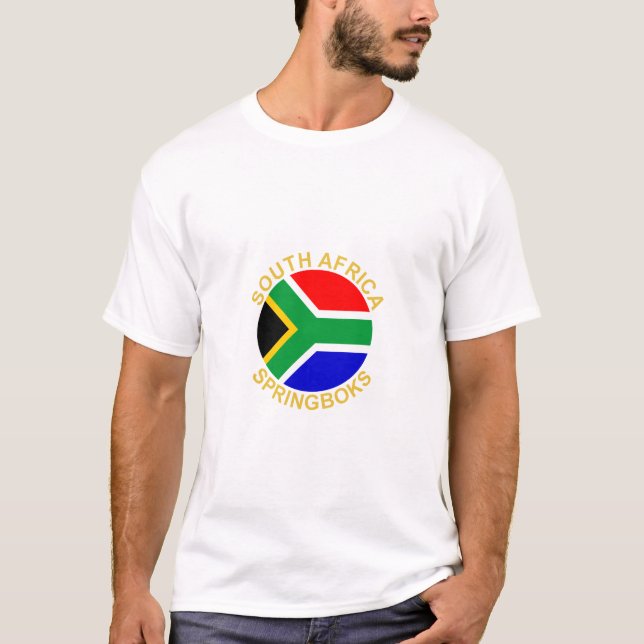 T-shirt Springboks d'Afrique du Sud (Devant)