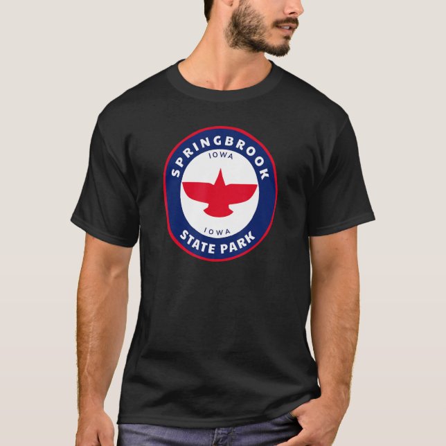 T-shirt Springbrook State Park Iowa Ia Eagle Vacances Souv (Devant)