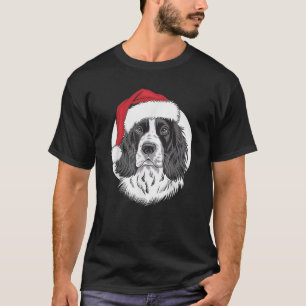T-shirt Springer Père Noël Chien sur Anglais Springer Span
