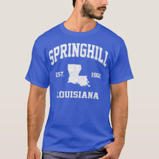 T-shirt Springhill Louisiana LA vintage state Athletic sty