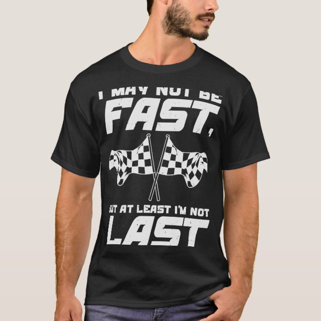 T-shirt Sprint Car Dirt Track Racer Drag Racer (Devant)
