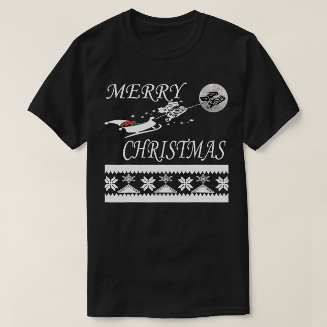 T-shirt Sprint Racing Christmas Dirt Track s Cadeau (Design devant)