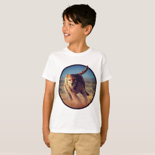 T-shirt Sprinter l'illustration de guépard