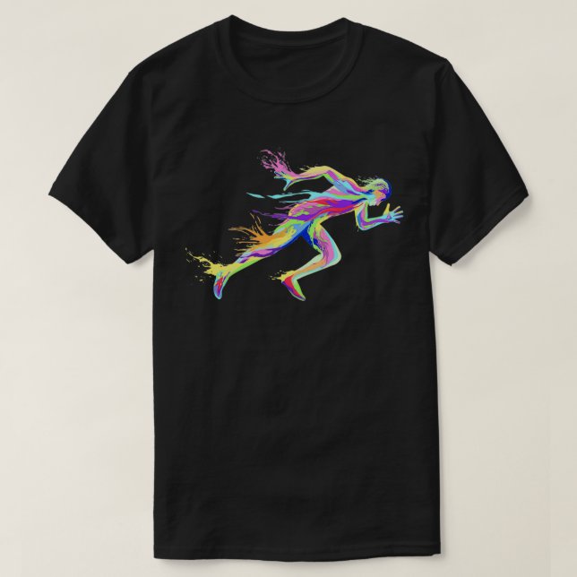 T-shirt Sprinter track and field sprint runner sport 5 (Design devant)