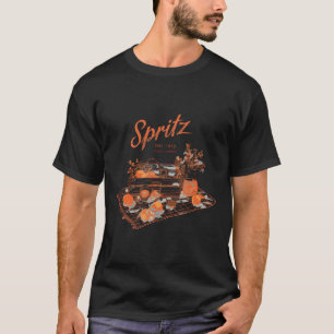 T-shirt Spritz Veneto Italia Vin Orange Vintage Queue