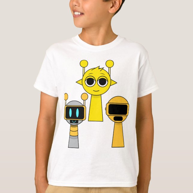 T-shirt Sprunki - Simon Garnold Funbot (Devant)