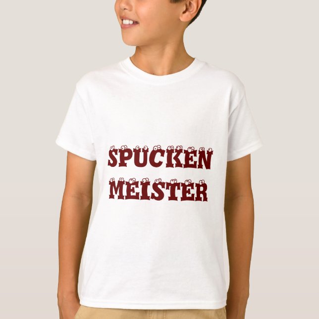 T-shirt Spucken Meister, Champion de Spitting en allemand (Devant)