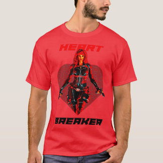 T-shirt Spy Woman Coeur briseur Variante de couleur complè