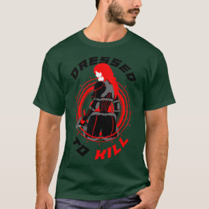 T-shirt Spy Woman habillée pour tuer la variante TriColor