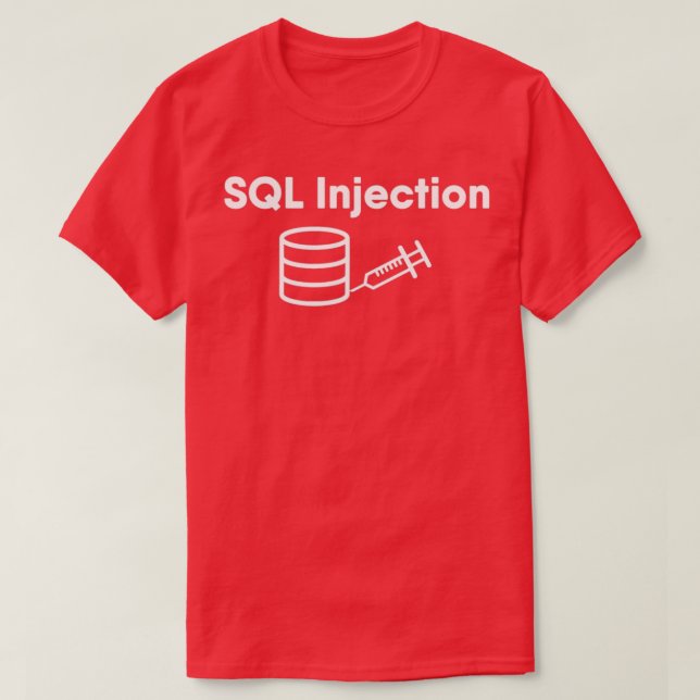 T-shirt SQL Injection 2 (Design devant)