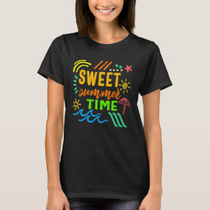 T-shirt Squad Beach Sweet Summer Temps Famille Vacances Mo