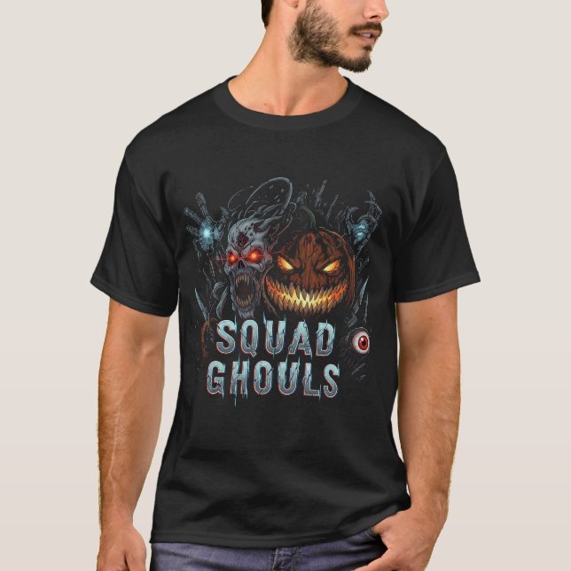 T-shirt Squad Ghouls Cyberpunk Halloween Horreur (Devant)