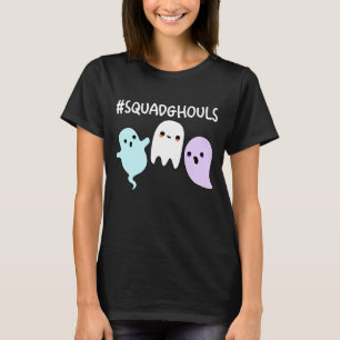 T-shirt Squad Ghouls Drôle Halloween Fantôme Pun Dark BG
