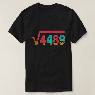 T-shirt Square Root 4489 Ice Cream Meme Math Shirt