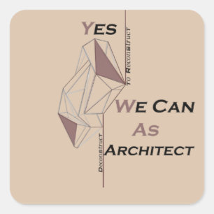 T-Shirt Square Sticker