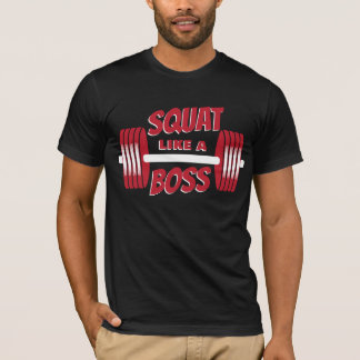 T-shirt Squat comme un patron Red Barbells Fitness Trainin