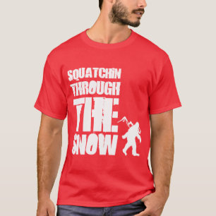 T-shirt Squatchin par la neige