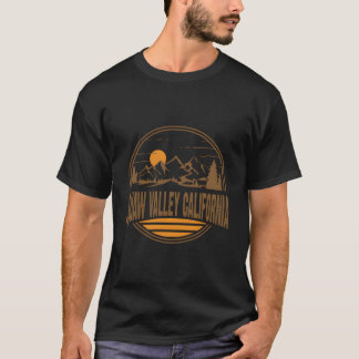 T-shirt Squaw Valley California Mountain Hiking Print