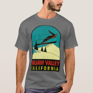 T-shirt Squaw Valley Ski Californie Vintage voyage Deca