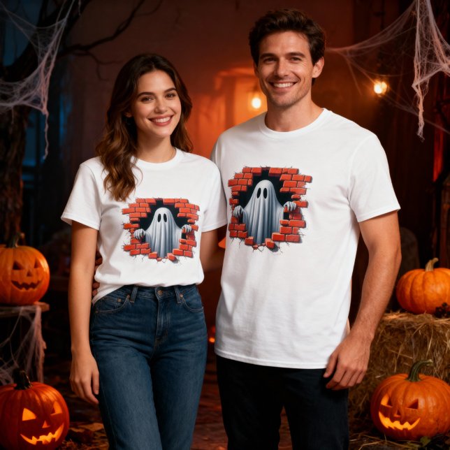 T-shirt Squelette 3d Poing à travers une conception murale (Créateur téléchargé)