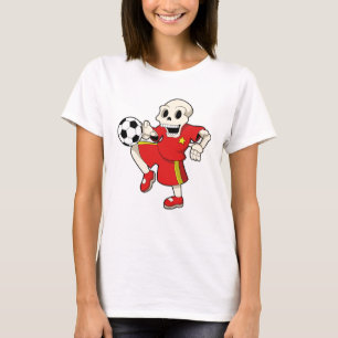 T-shirt Squelette à Soccer Sports