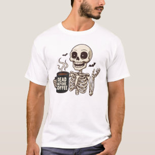 T-shirt Squelette avant café