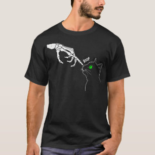T-shirt Squelette Boucle À La Main Sur Le Nez D'Un Chat Dr