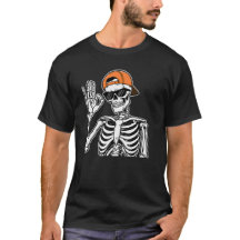 Squelette cool avec Casquette orange | Halloween h