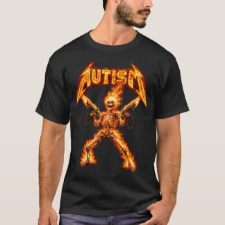 T-shirt Squelette d'autisme Drôle Spécifiquement Drôle Mèm
