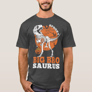 T-shirt Squelette de dinosaure Spooky Big Bro Saurus T rex