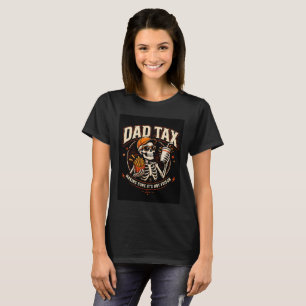 T-shirt squelette de la taxe papa