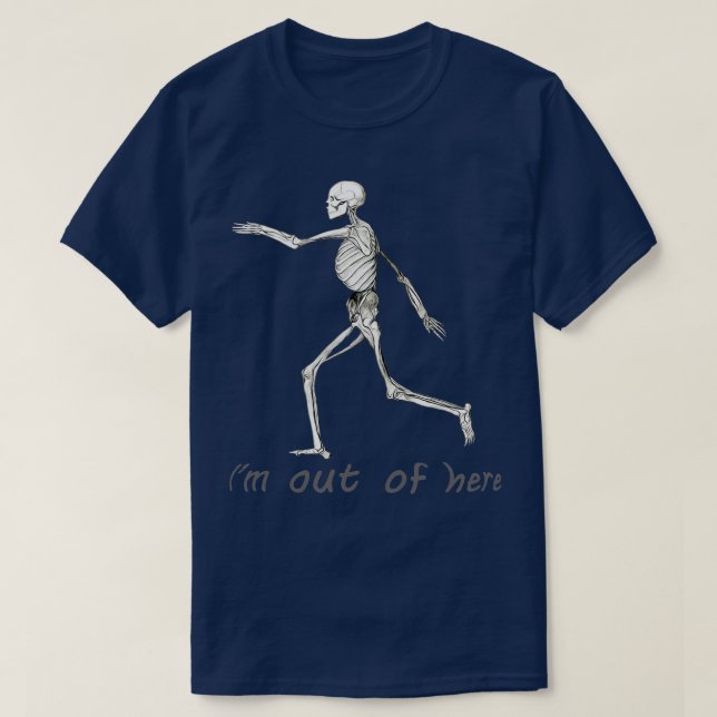 T-shirt Squelette de Running (Design devant)