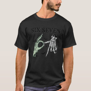 T-shirt Squelette de zombie six sept drôle Halloween