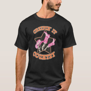 T-shirt Squelette d'Halloween musique country western cow-