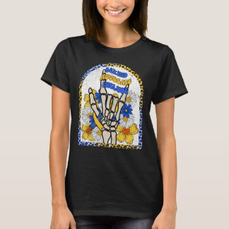 T-shirt Squelette floral - Syndrome de Down