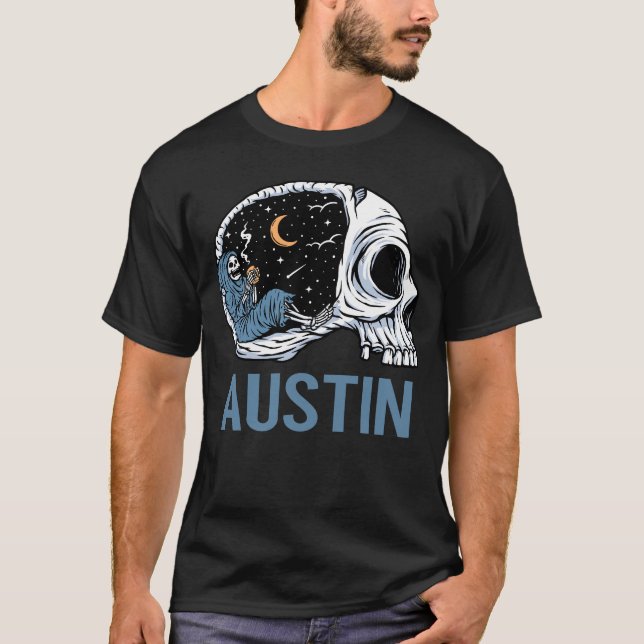 T-shirt Squelette froid - Austin (Devant)