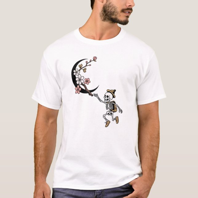 T-shirt Squelette Lunaire (Devant)