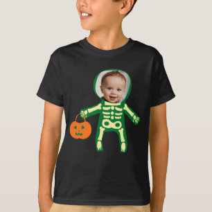 T-shirt Squelette photo personnalisé Itinéraire d'Hallowee