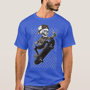 T-shirt Squelette Planche de Skeleton