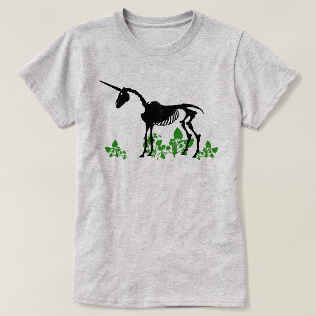 T-shirt Squelette Unicorne (Design devant)